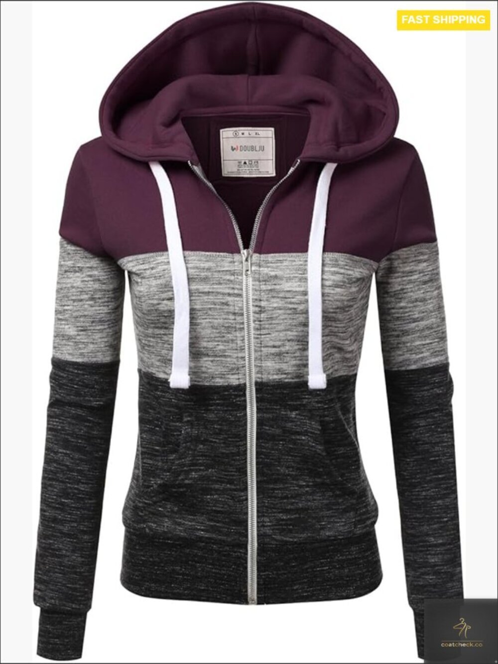 Lightweight Thin Zip-Up Hoodie Jacket with Plus Size Options